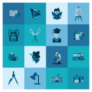 school and education icons N349