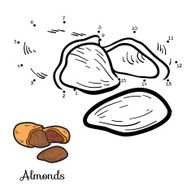 Numbers game fruits and vegetables (almonds) N2