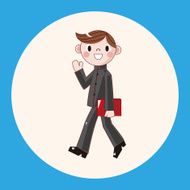 student cartoon theme elements vector eps N21