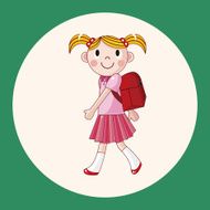 student cartoon theme elements vector eps N22