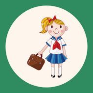student cartoon theme elements vector eps N25