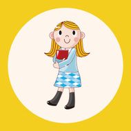 student cartoon theme elements vector eps N26