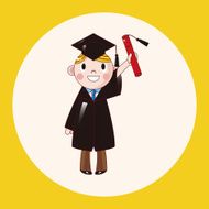 student cartoon theme elements vector eps N28