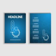 Banner science research knowledge vector N2