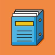notebook color line icon N4