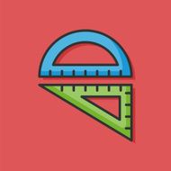 ruler color line icon N2