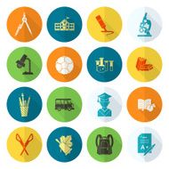 school and education icons N351