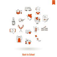 school and education icons N353