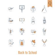 school and education icons N355