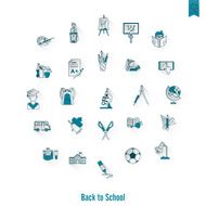 school and education icons N361