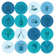 school and education icons N362