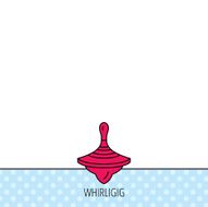 Whirligig icon Baby toy sign N9