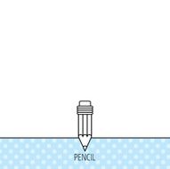 Pencil icon Drawing tool sign N16