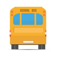 School yellow bus Yellow bus rear