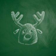 christmas deer icon