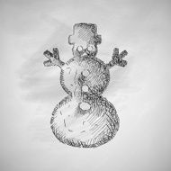 christmas snowman icon