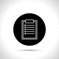 icon of clipboard N10