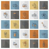 school and education icons N394