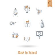 school and education icons N395