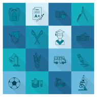 school and education icons N399