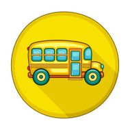 School bus flat icon N3