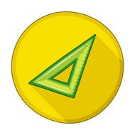 Triangle Ruler flat icon