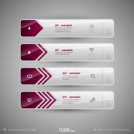 Modern tabs as design elements Business symbols N17