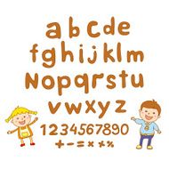 ABC for kids alphabet illustration vector kids children fun N4