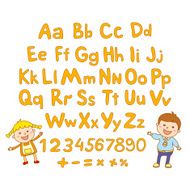 ABC for kids alphabet illustration vector kids children fun N8