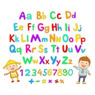 ABC for kids alphabet illustration vector kids children fun N9