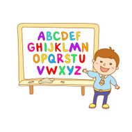 ABC for kids alphabet illustration vector kids children fun N12