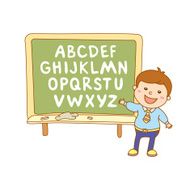 ABC for kids alphabet illustration vector kids children fun N14