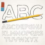 Handdrawn font N4