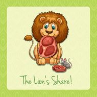 English idiom lion&#039;s share