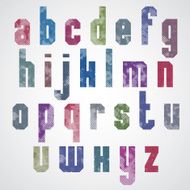 Halftone print dots textured font