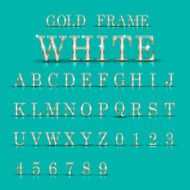 elegant white alphabets and numbers collection N2