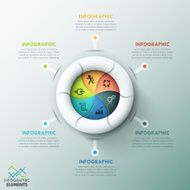 Modern infographics options banner N77