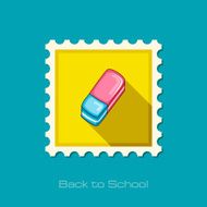 Eraser flat stamp