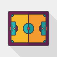 baketball court flat icon with long shadow eps10