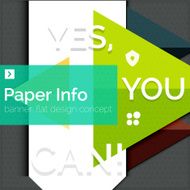 Flat design square banner with slogan N2