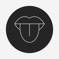 tongue line icon N5