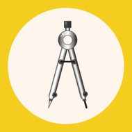 stationary compass theme elements vector eps