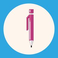 stationery auto pencil theme elements vector eps