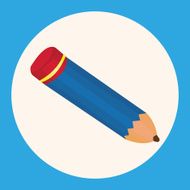 stationery pencil theme elements vector eps