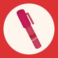 stationery pen theme elements vector eps N2
