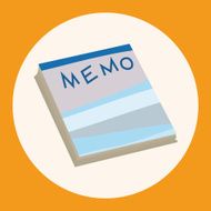 stationary note theme elements vector eps