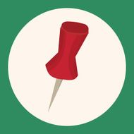 stationary pushpin theme elements vector eps N2
