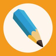 stationery pencil theme elements vector eps N2