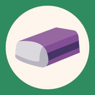 stationary eraser theme elements vector eps N3