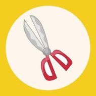 stationary scissors theme elements vector eps
